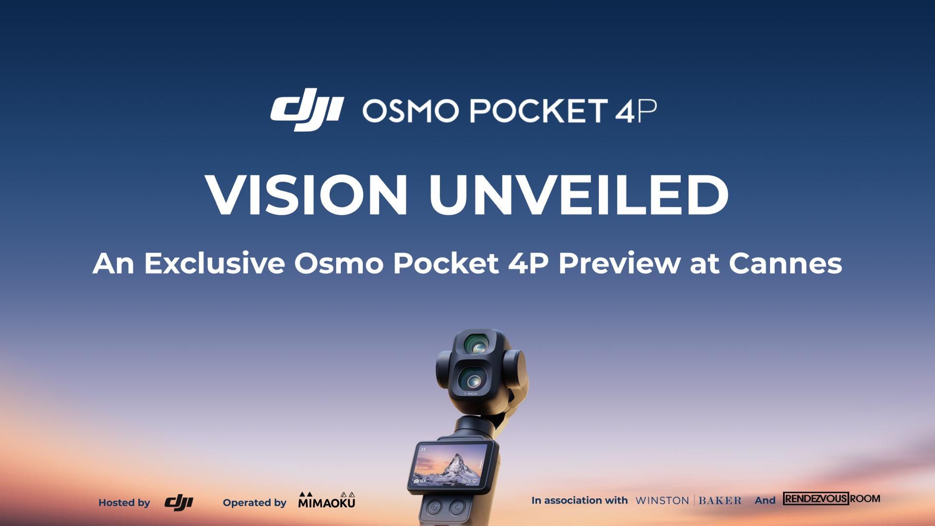 DJI Debuts Osmo Pocket 4P at Cannes Film Festival - Newsshooter
