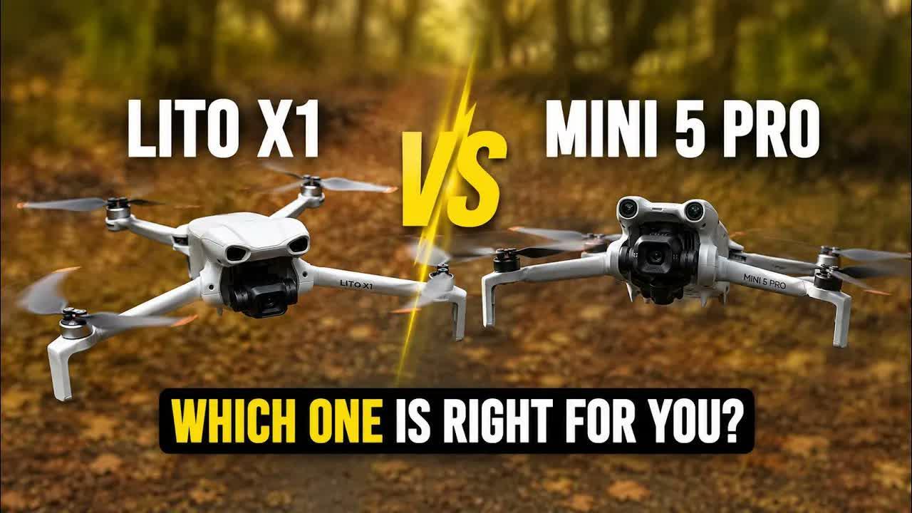 DJI Lito X1 vs. Mini 5 Pro: Which Drone Should Beginners Buy? - DroneXL