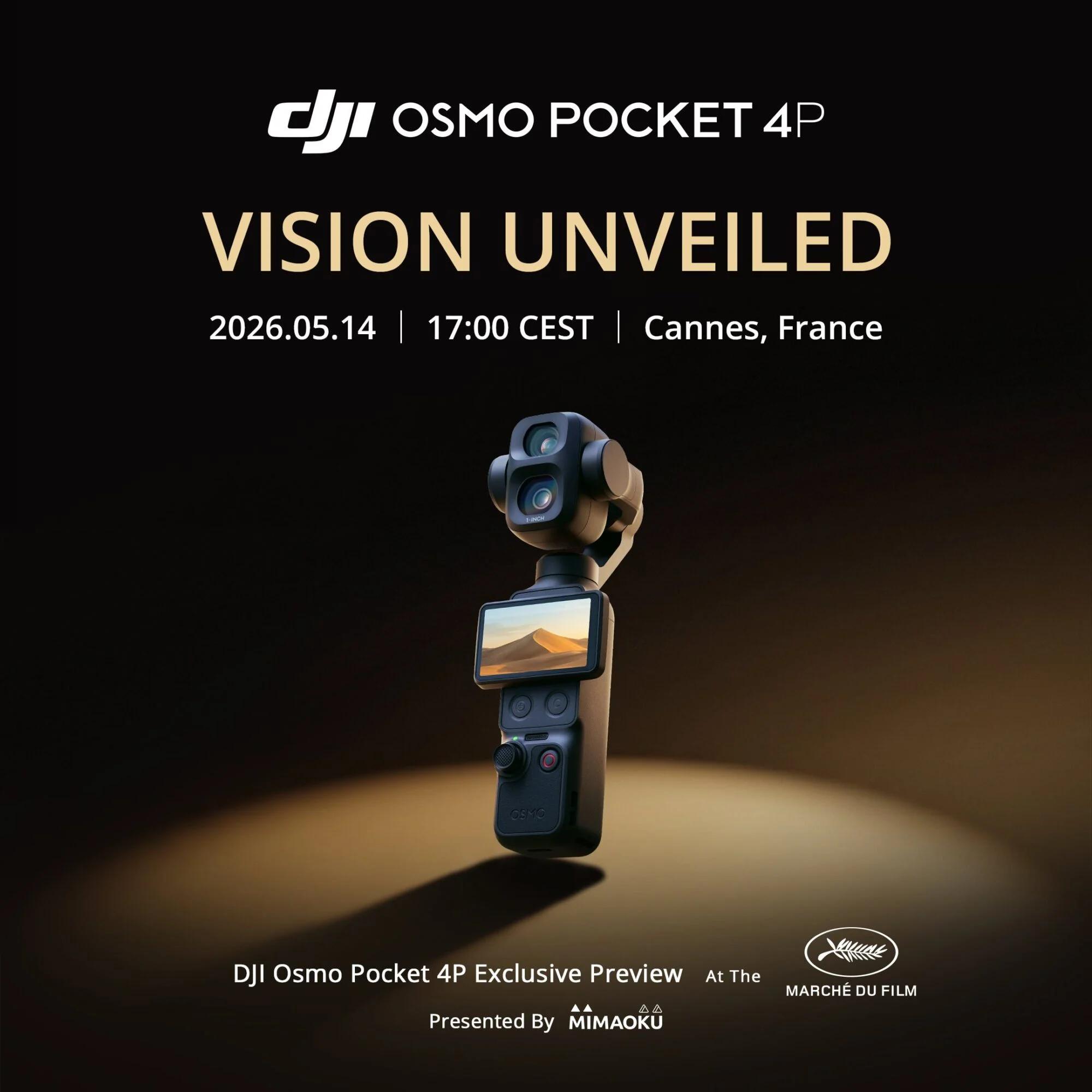 DJI Launches Osmo Pocket 4P at Cannes Film Festival, Press Release Holds Back Specs and US Availability - DroneXL.co