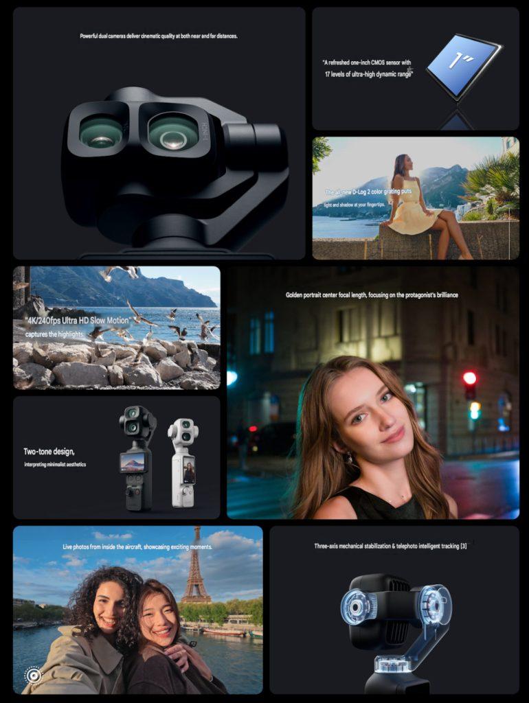 DJI Osmo Pocket 4P with 1″ wide-angle main camera and 60mm telephoto lens unveiled - FoneArena.com