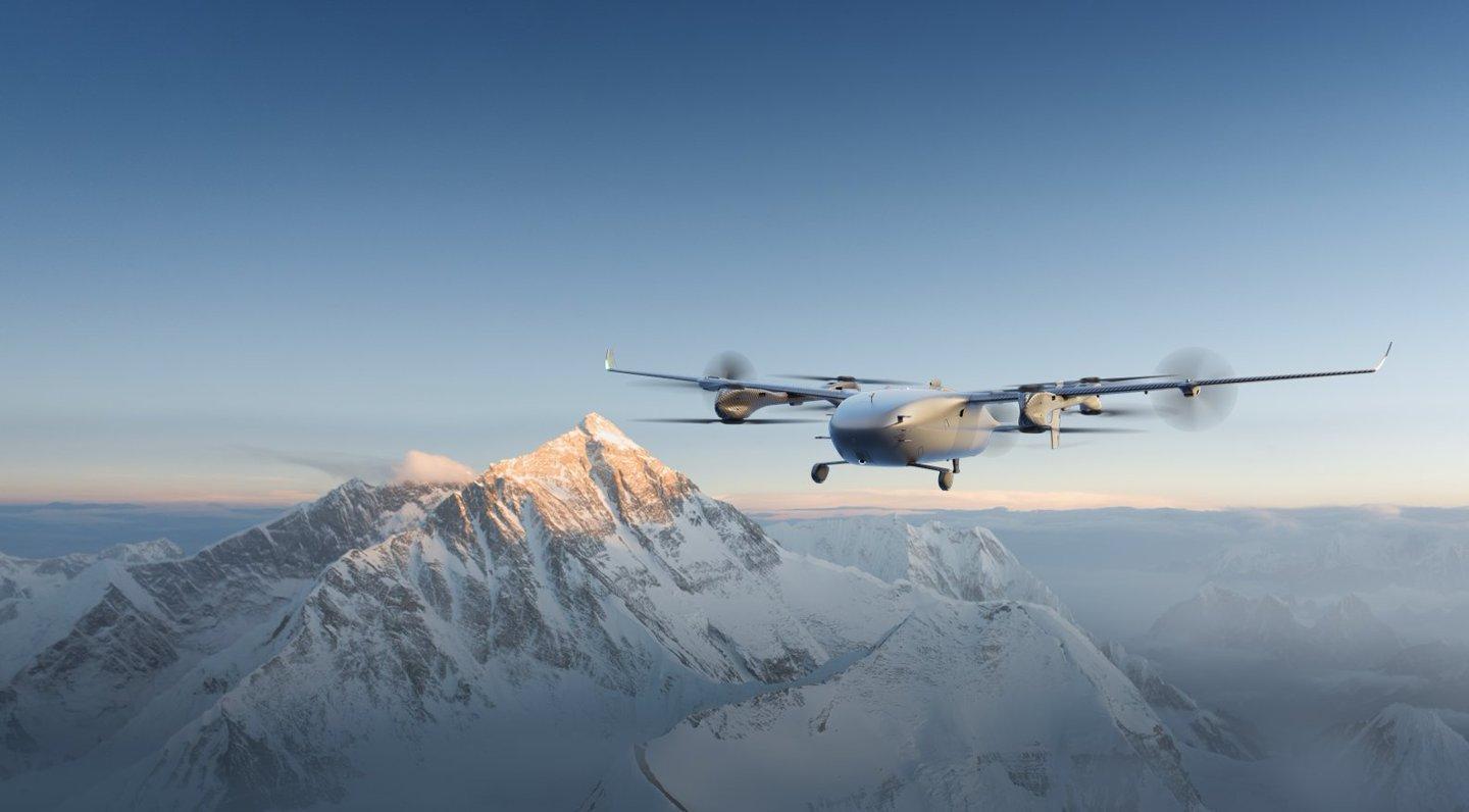 DJI launches first VTOL fixed-wing cargo drone EV50, says it set Everest altitude record - TechNode