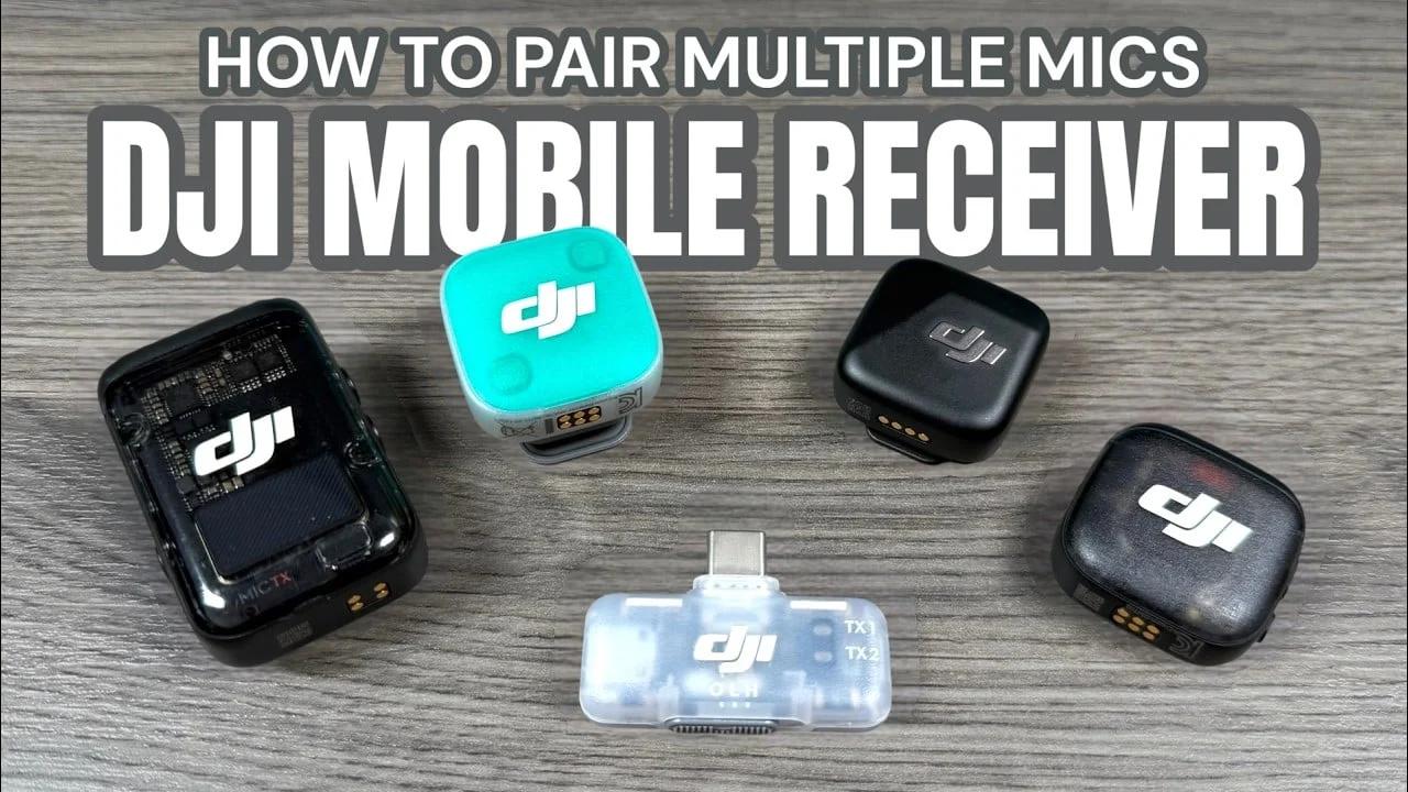 How To Pair DJI Mic Mini 2, Mic 2, And Mic 3 To The DJI Mobile Receiver - DroneXL.co