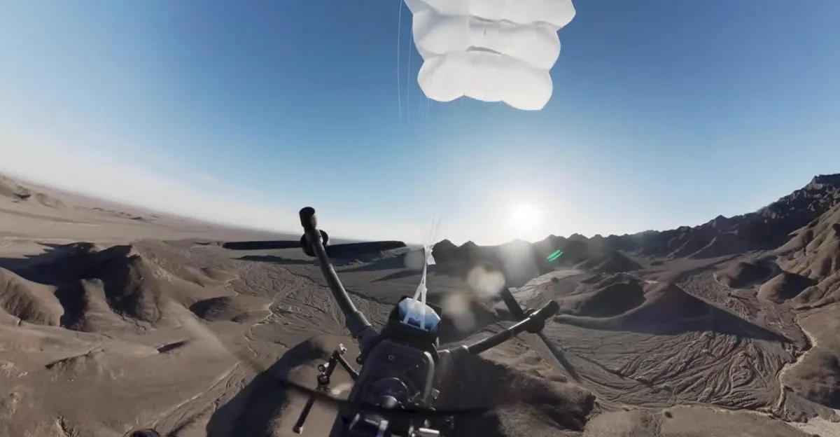DJI now offers an emergency parachute for its powerful Matrice 400 drone. - The Verge