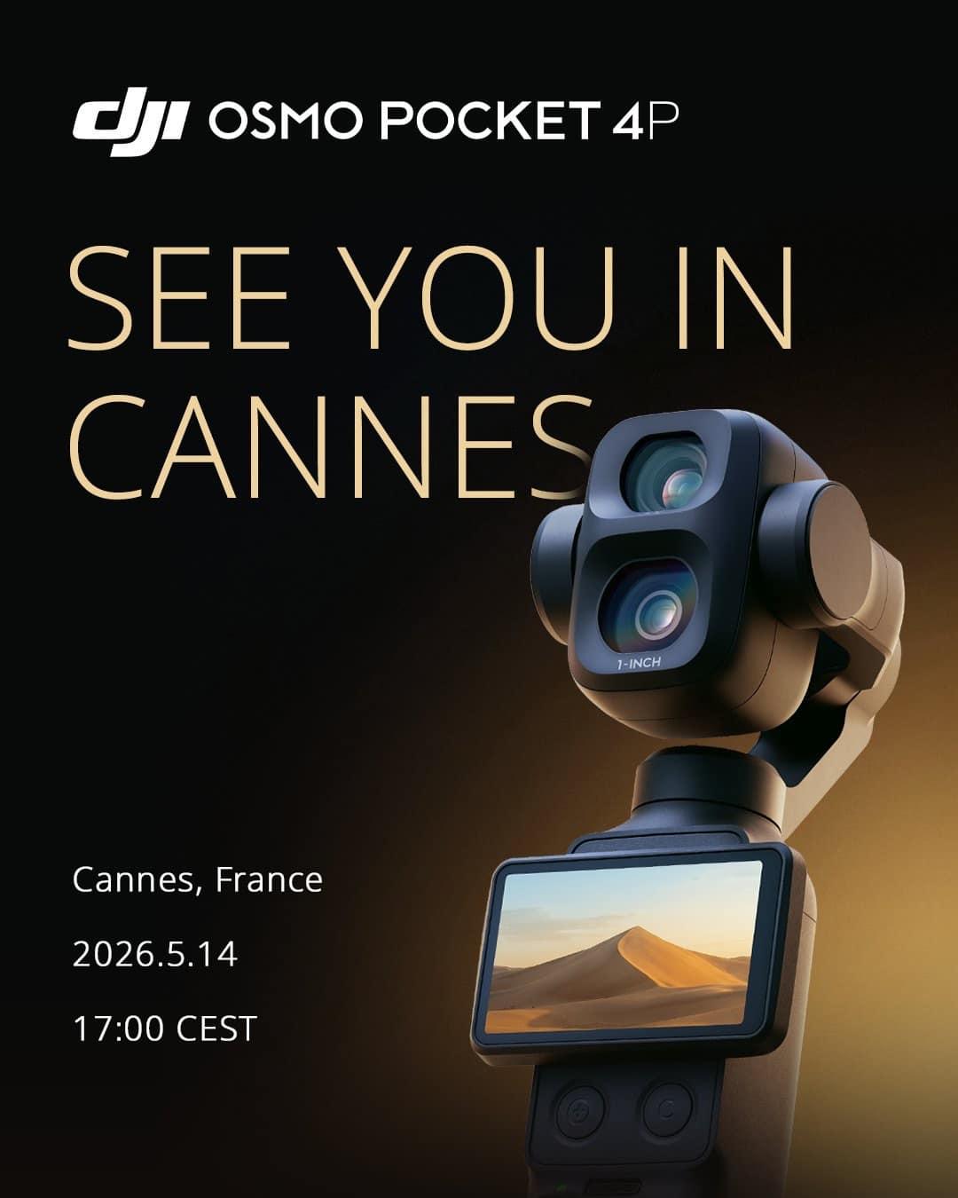 DJI Brings Osmo Pocket 4P To Cannes On May 14, Mid-Film Festival - DroneXL.co