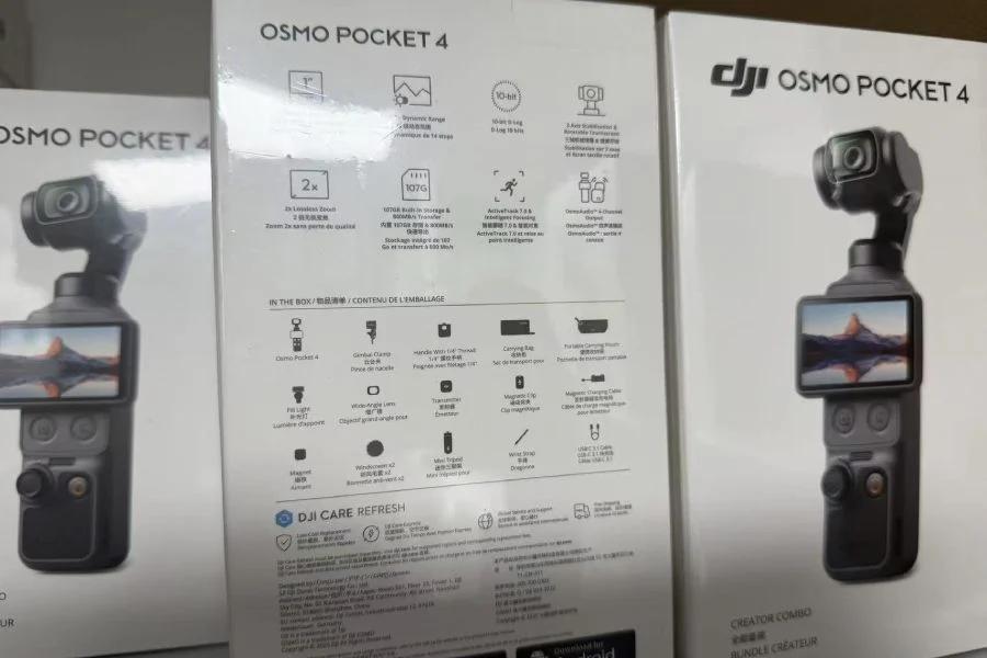 DJI Osmo Pocket 4 retail packaging reveals everything you need to know before launch