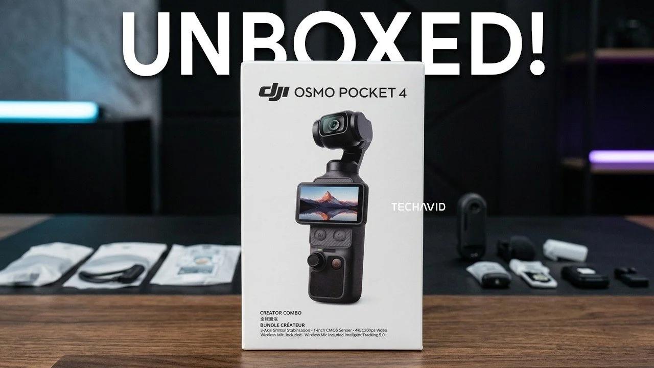 DJI Osmo Pocket 4 Unboxed : Hands on Look at New Design & Features