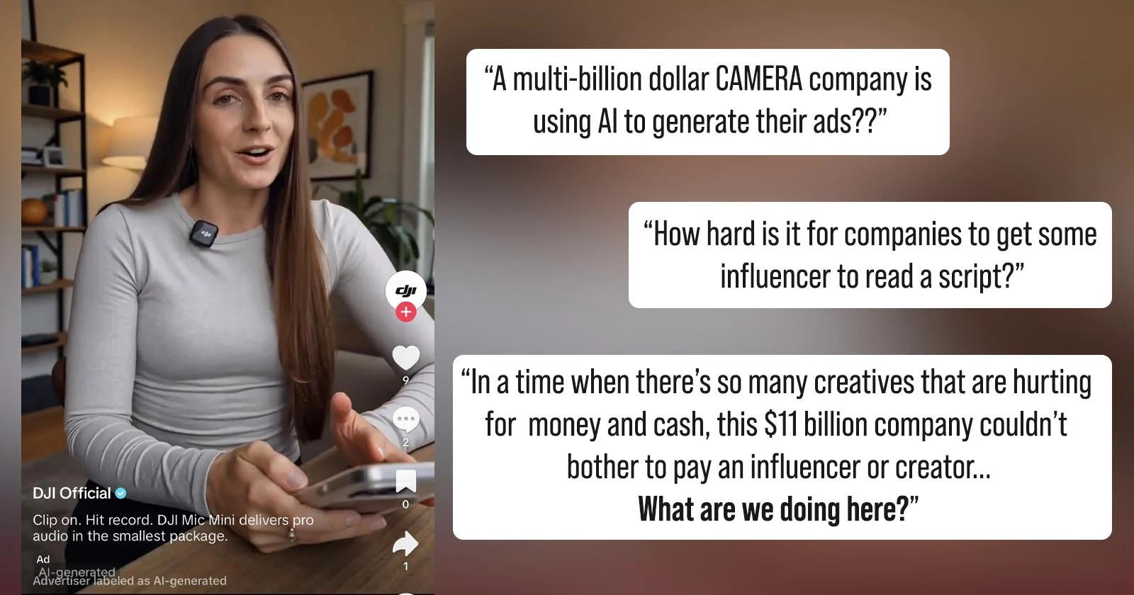 DJI Used an AI-Generated 'Person' In an Ad, Angering the Actual Humans Who Buy Products - PetaPixel