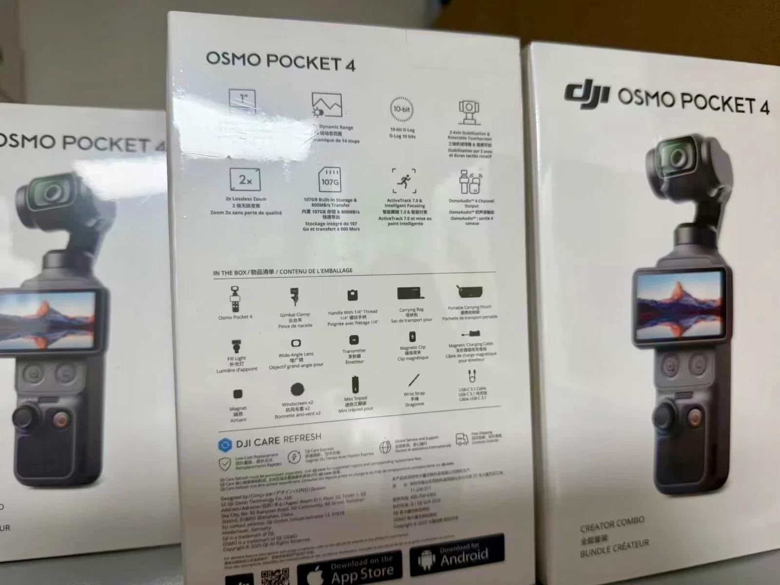 DJI Pocket 4 Packaging Leak Confirms Every Spec Buyers Were Hoping For