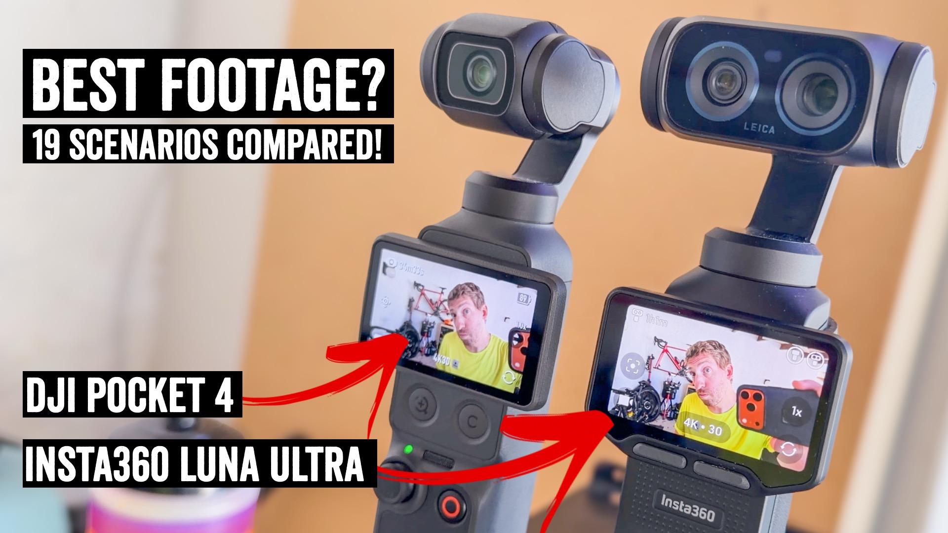 Insta360 Luna Ultra vs DJI Pocket 4: Best Footage Comparison? - DC Rainmaker