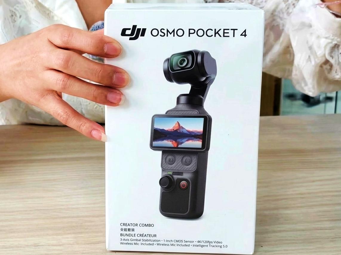DJI Osmo Pocket 4 unboxing video, official renders leak: New case, pro audio, more buttons