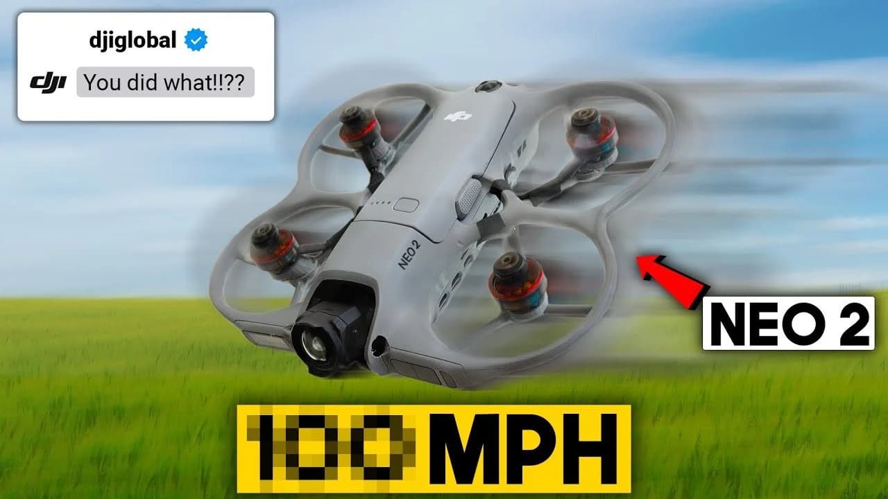 Modified DJI Neo 2 Hits 163 Km/h with Custom 3D Printed Mounts - Geeky Gadgets
