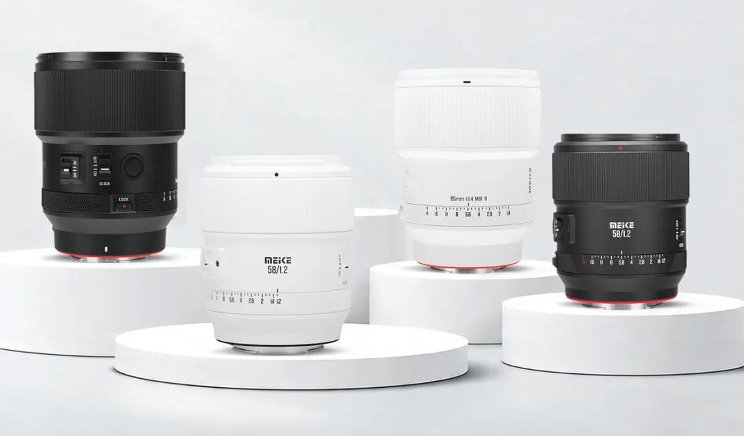 Meike will announce two new lenses at the 2026 NAB show: 85mm f/1.4 II & 58mm f/1.2