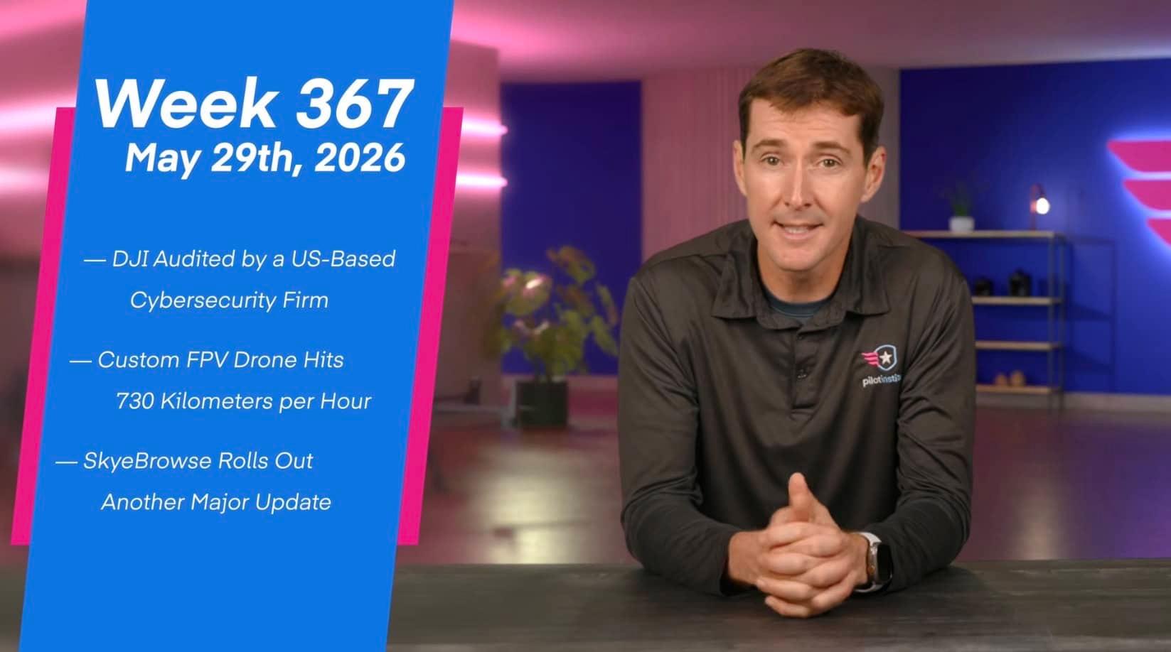 DJI Clears an Independent U.S. Cybersecurity Audit, a Custom FPV Drone Hits 730 km/h, and SkyeBrowse Drops Another Major Update - DroneXL.co