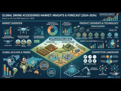 Global Drone Accessories Market Dominated by Asia Pacific as DJI and Parrot Expand Aerial Equipment
